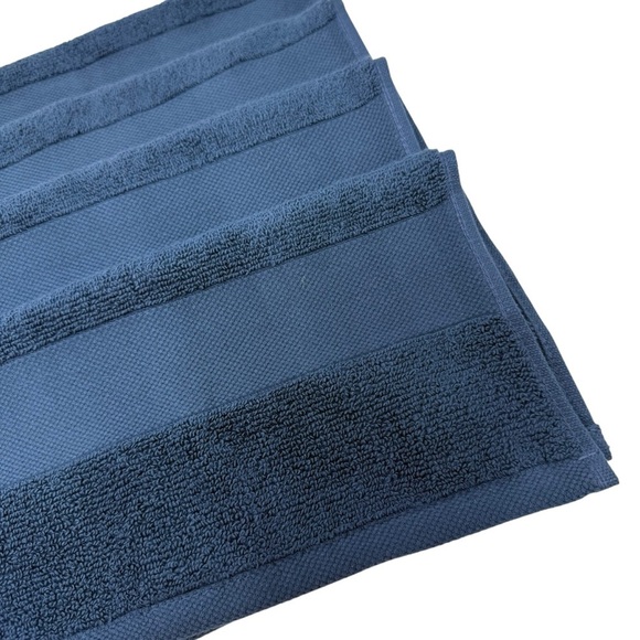 Lauren Ralph Lauren Wescott Washcloths Set of 4 Club Navy NWT - Picture 5 of 6